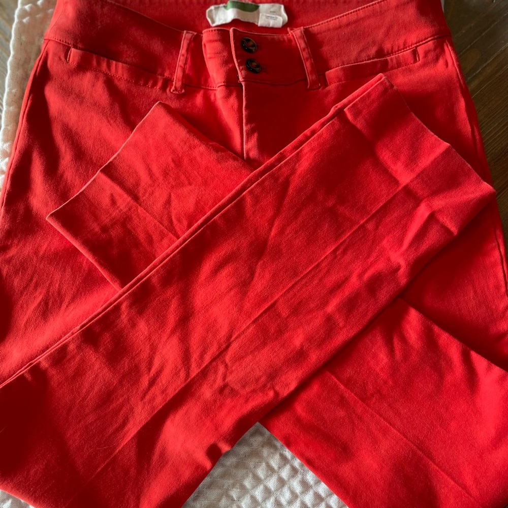 Size 6 Anthropologie - Red Skinny Ankle Pants